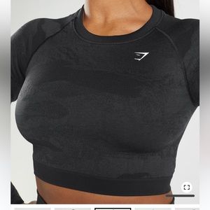 Adapt Camo Seamless Lace Up Back Top